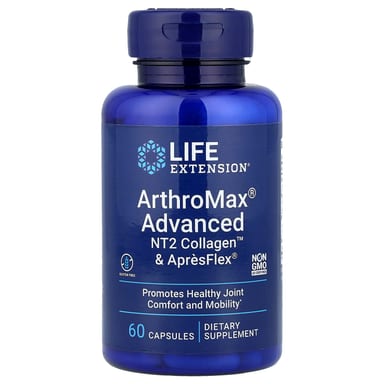 Коллаген Life Extension ArthroMax® Advanced NT2™ & ApresFlex®, 60 капсул