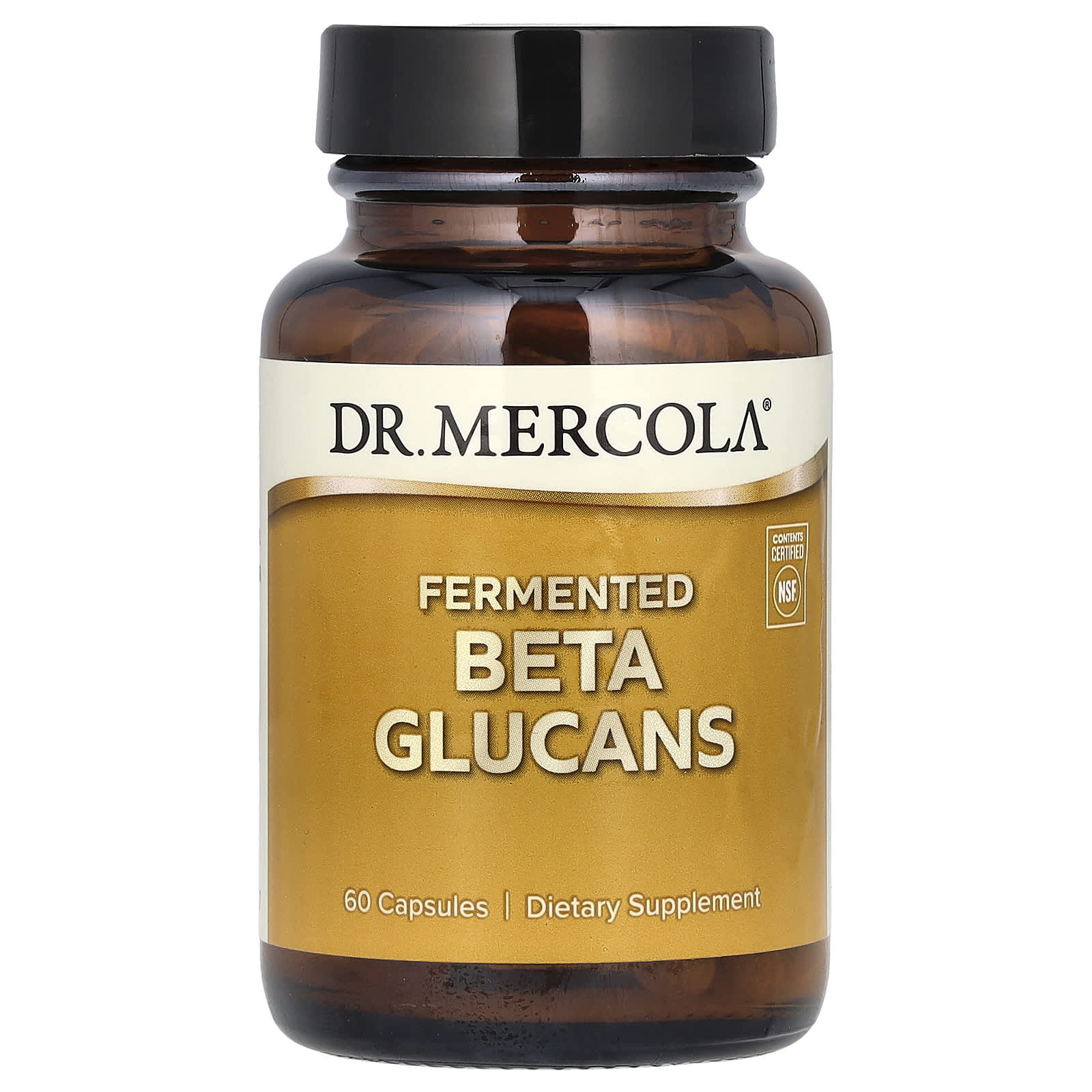 Бета-глюканы Dr. Mercola Fermented, 60 капсул