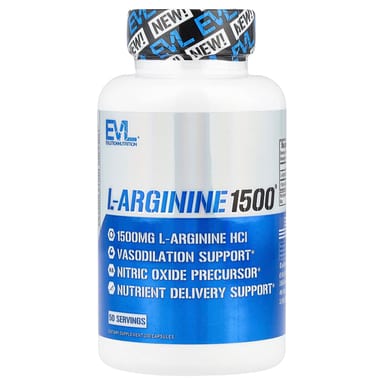 L-Аргинин 1500® EVLution Nutrition, 100 капсул (750 мг на капсулу)