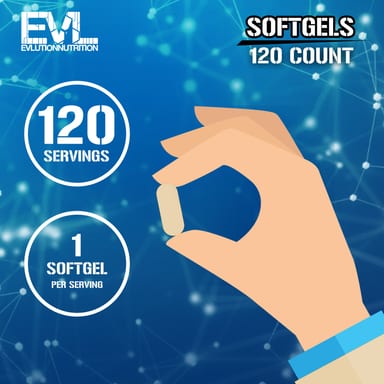 Рыбий жир EVLution Nutrition, 1000 мг, 120 мягких капсул