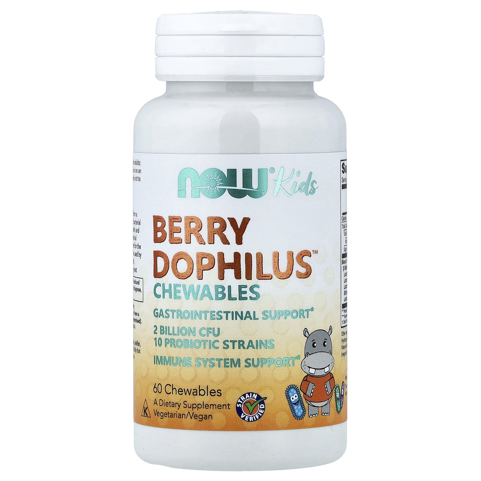 Пробиотик NOW Foods Berry™, 60 жевательных таблеток