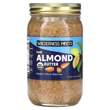 Фото товара: Миндальная паста Wilderness Poets Organic Raw, 453 г