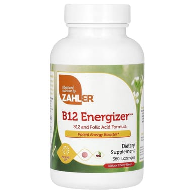 Комплекс Zahler B12 Energizer B12 and Folic, вкус Natural Cherry, 360 пастилок