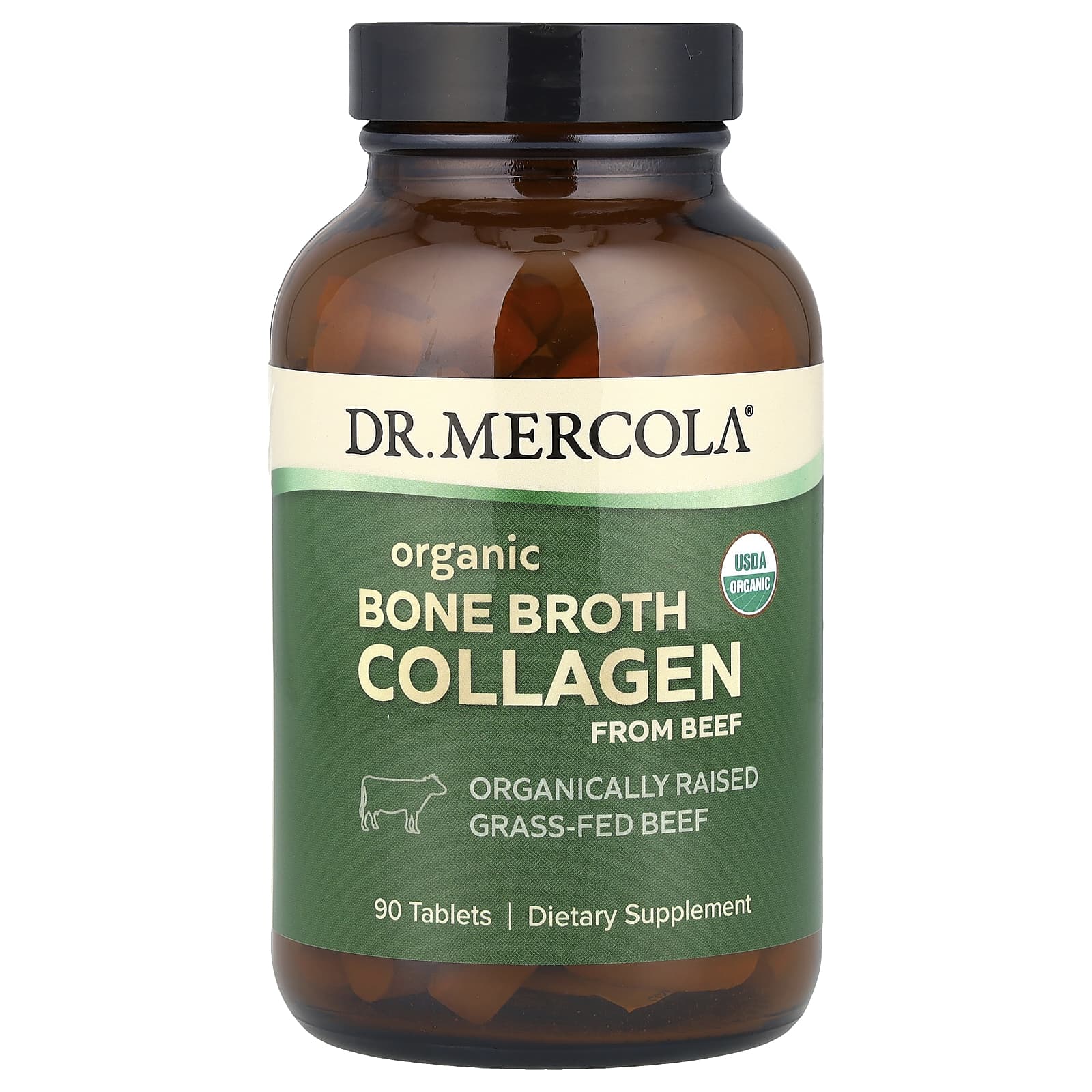 Коллаген Dr. Mercola Organic Bone Broth from Beef, 90 таблеток