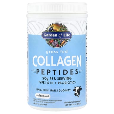 Коллаген Garden of Life Grass Fed Peptides, без вкуса, 280 г