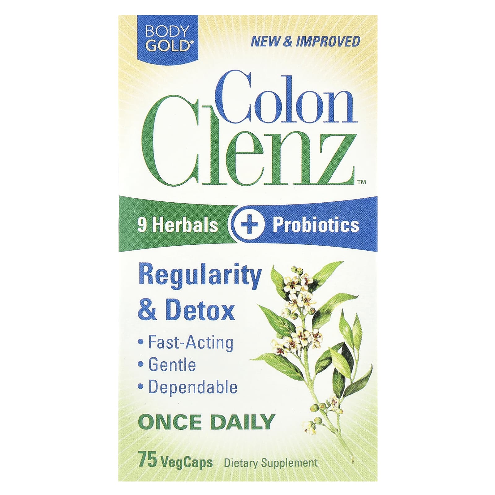 Комплекс Colon Clenz BodyGold™, 75 растительных капсул — фото 2