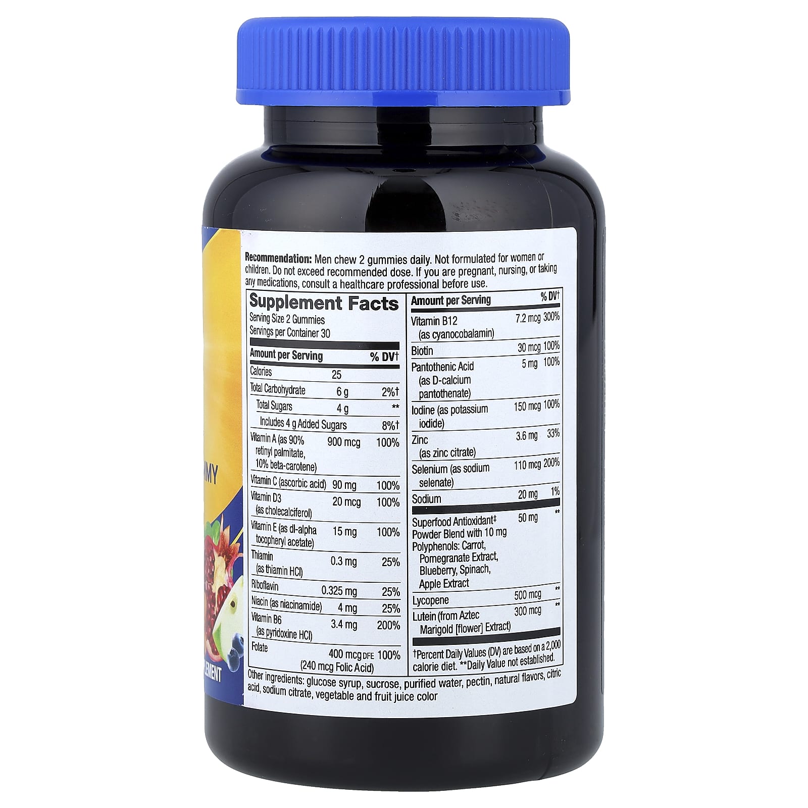 Мультивитамины Nature's Way Alive!® Men's 50+ Gummy Fruit, 60 жевательных пастилок — фото 2