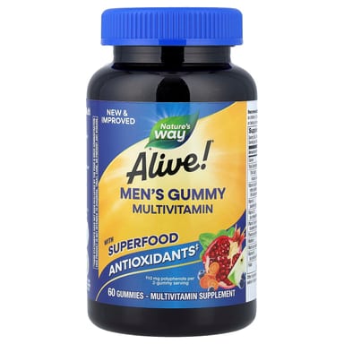 Мультивитамины Nature's Way Alive!® Men's Gummy Fruit, 60 жевательных пастилок