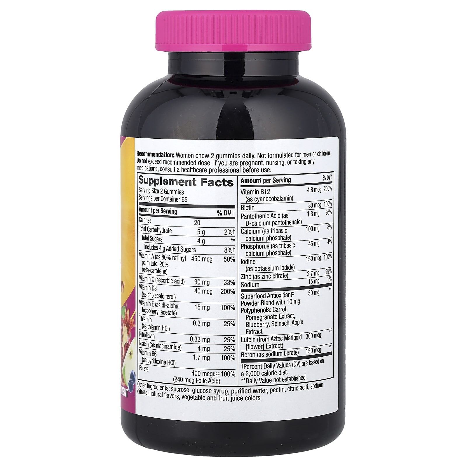 Мультивитамины Nature's Way Alive!® Women's 50+ Gummy, вкус Mixed Berry, 130 жевательных пастилок — фото 2