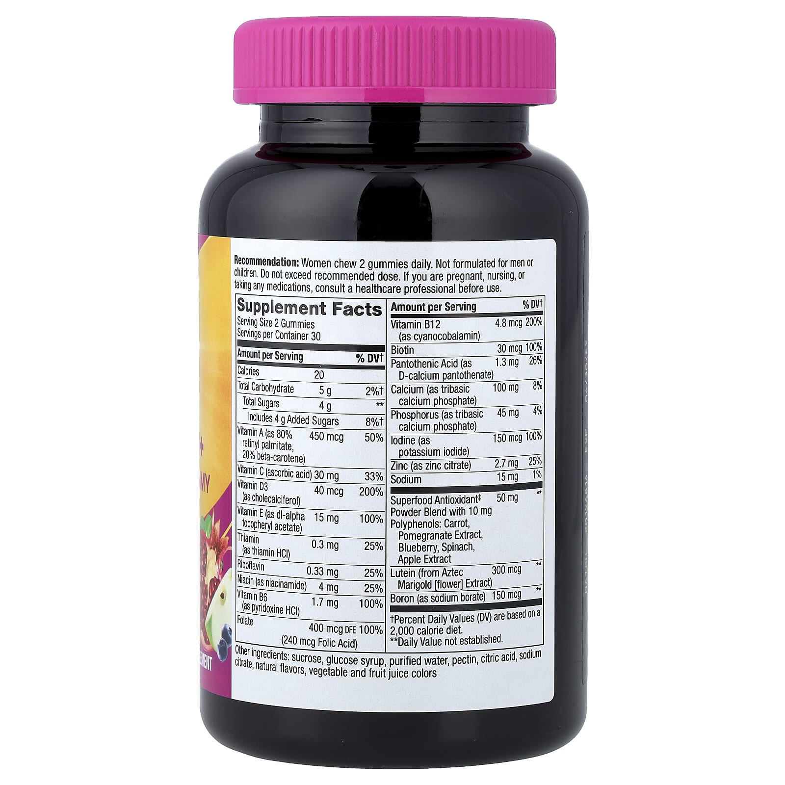 Мультивитамины Nature's Way Alive!® Women's 50+ Gummy, вкус Mixed Berry, 60 жевательных пастилок — фото 2
