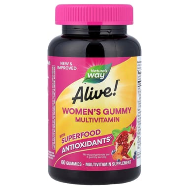 Мультивитамины Nature's Way Alive!® Women's Gummy, вкус Mixed Berry, 60 жевательных пастилок