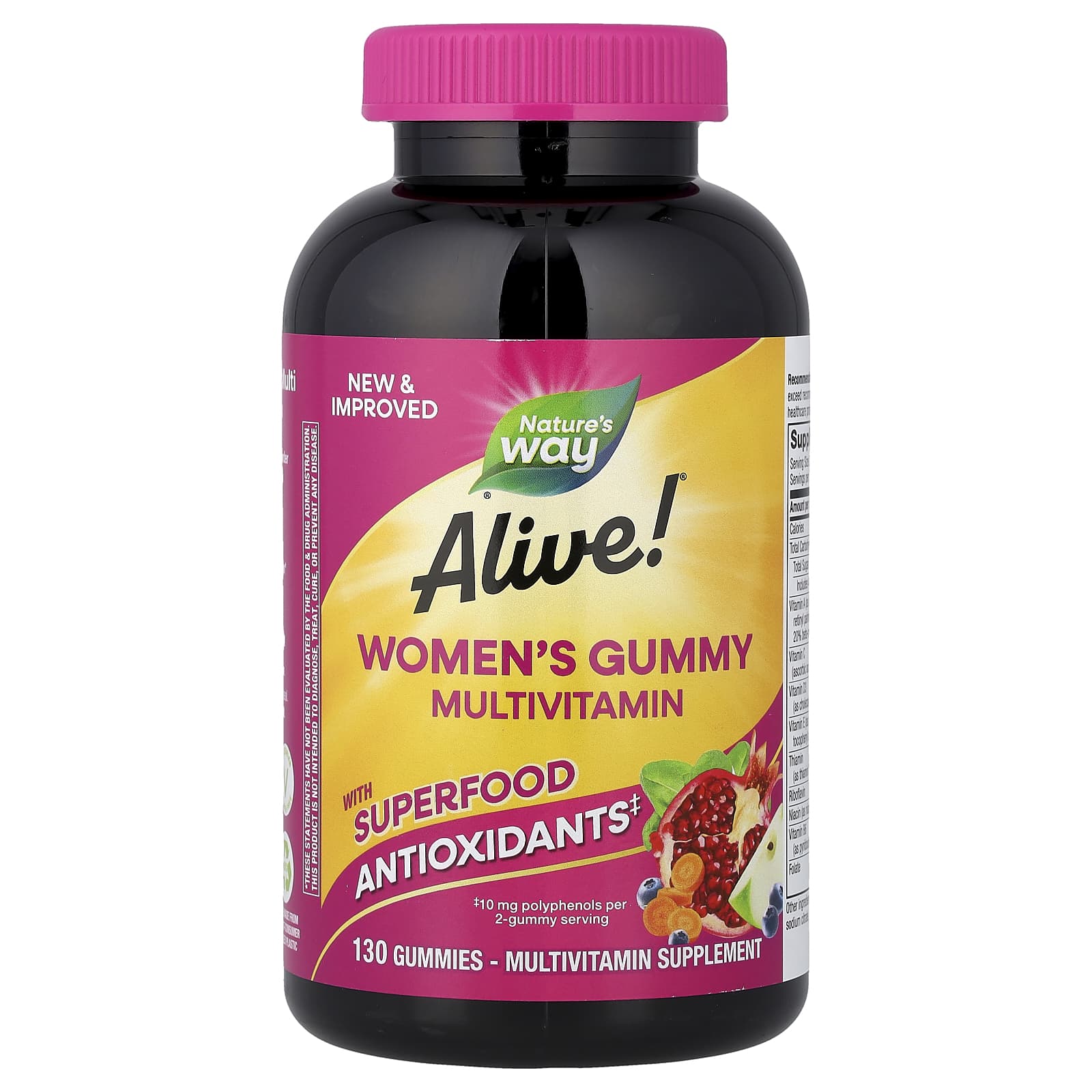 Мультивитамины Nature's Way Alive!® Women's Gummy, вкус Mixed Berry, 130 жевательных пастилок