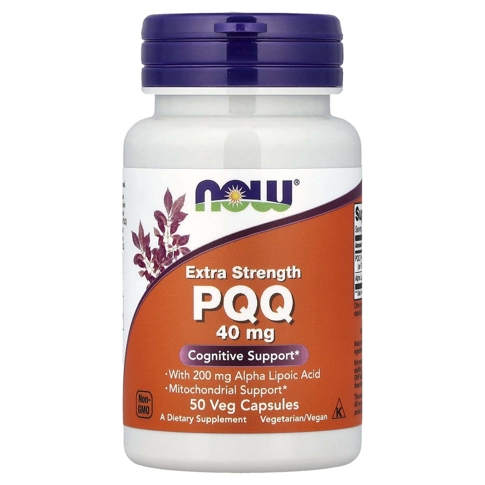 Альфа-липоевая кислота NOW Foods PQQ, 50 растительных капсул