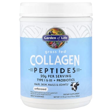 Коллаген Garden of Life Grass Fed Peptides, без вкуса, 560 г