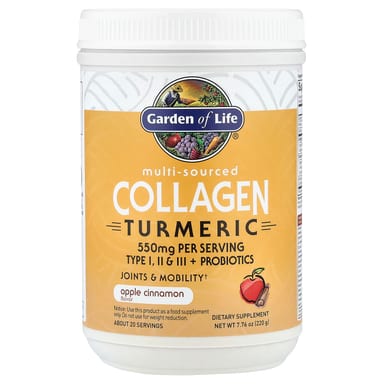 Коллаген Garden of Life Multi-Sourced Turmeric, вкус Apple Cinnamon, 220 г