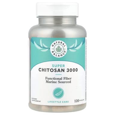 Хитозан Natural Balance Super 3000, 750 мг, 120 растительных капсул