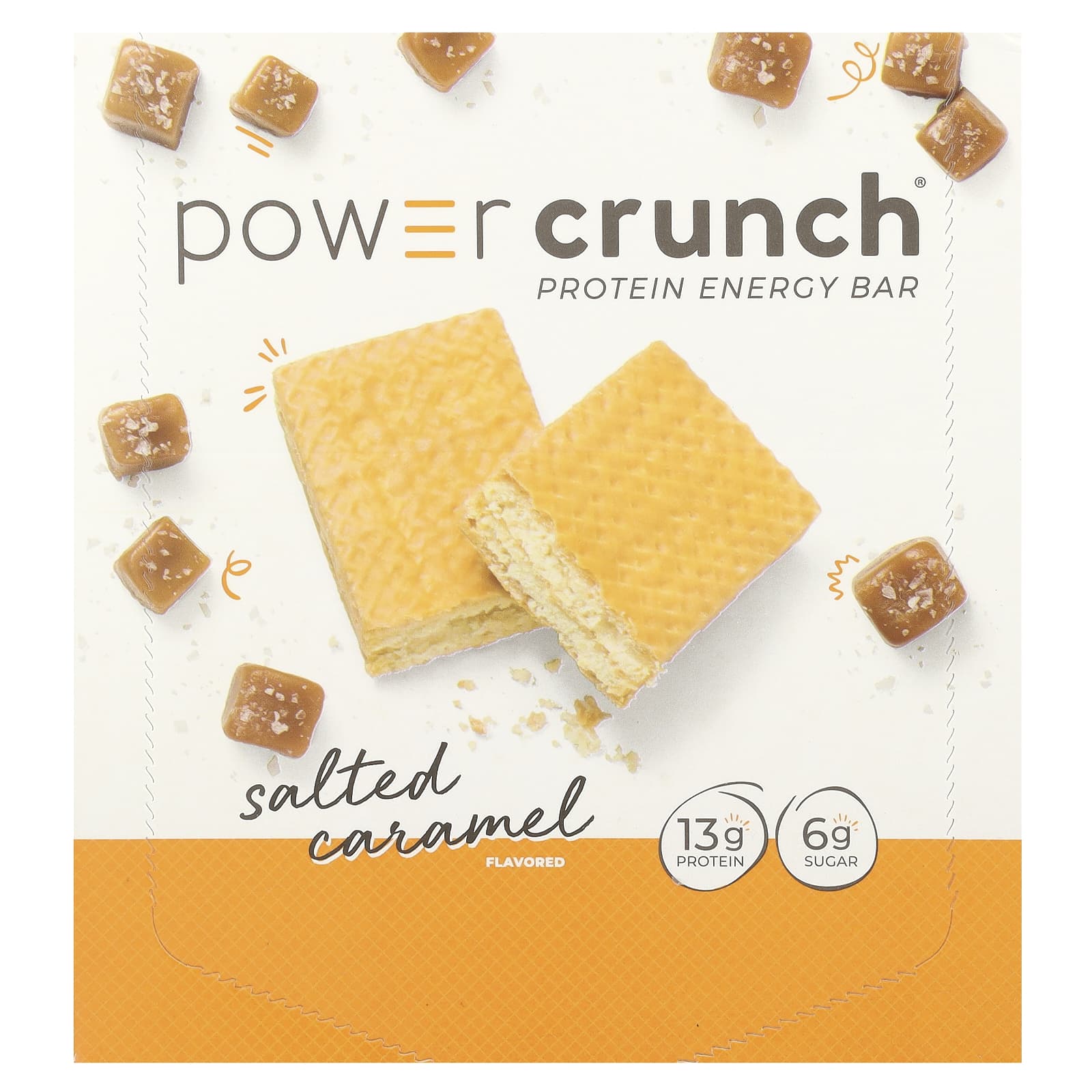 Протеин BNRG Power Crunch® Energy Bar Salted Caramel, 40 г, 12 шт., батончик