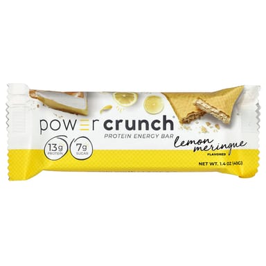 Протеин BNRG Power Crunch® Energy Bar, вкус Lemon Meringue, 40 г, 12 шт., батончик