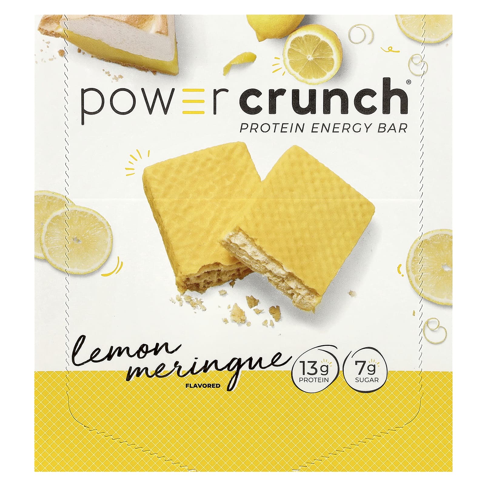 Протеин BNRG Power Crunch® Energy Bar, вкус Lemon Meringue, 40 г, 12 шт., батончик — фото 2