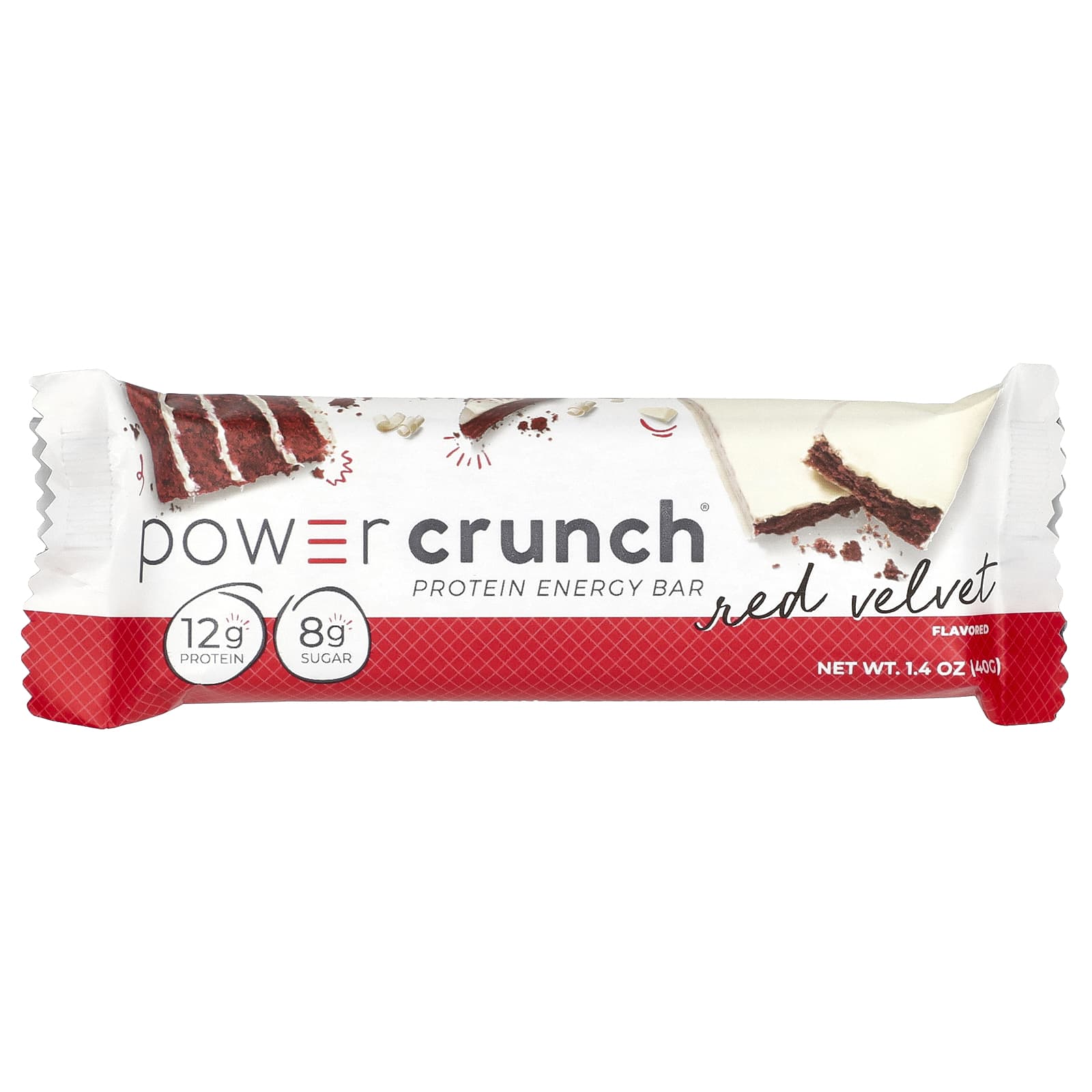 Протеин BNRG Power Crunch® Energy Bar Red Velvet, 40 г, 12 шт., батончик — фото 2
