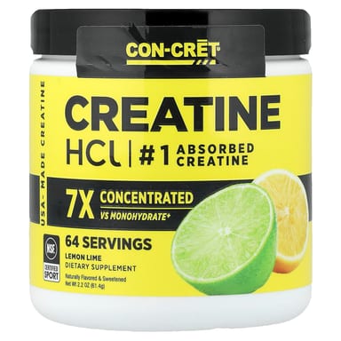 Креатин Con-Cret HCl, вкус Lemon-Lime, 61.4 г
