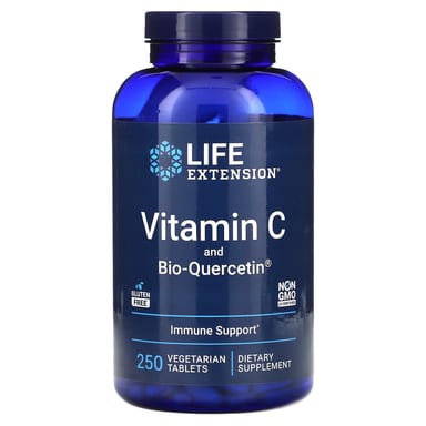 Кверцетин Life Extension Vitamin C and Bio-, 250 растительных таблеток