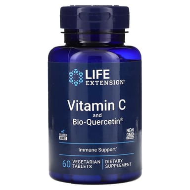 Кверцетин Life Extension Vitamin C and Bio-, 60 растительных таблеток
