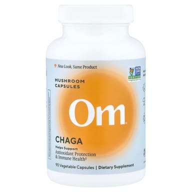 Чага Om Mushrooms Mushroom Capsules, 666 мг, 90 растительных капсул