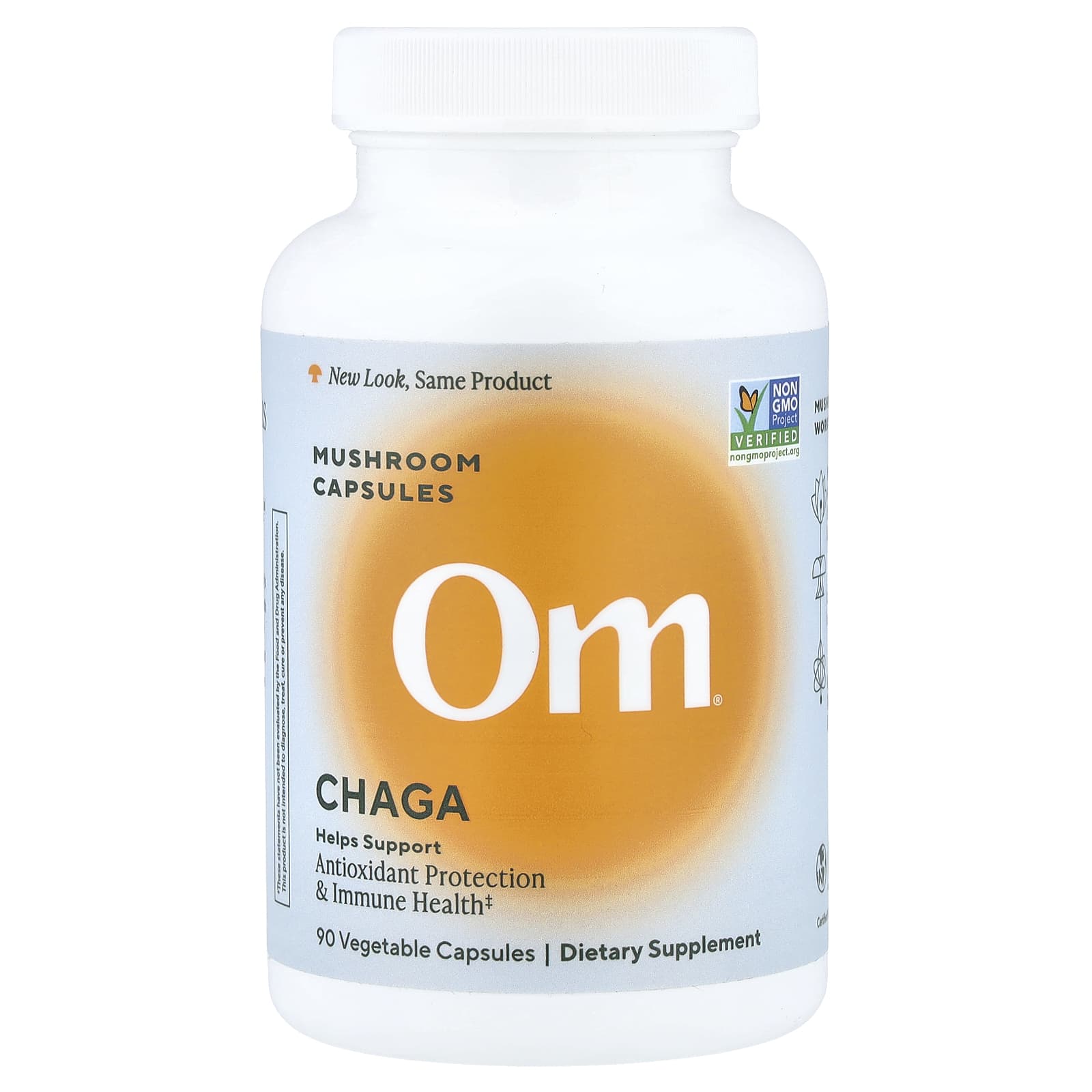 Чага Om Mushrooms Mushroom Capsules, 666 мг, 90 растительных капсул