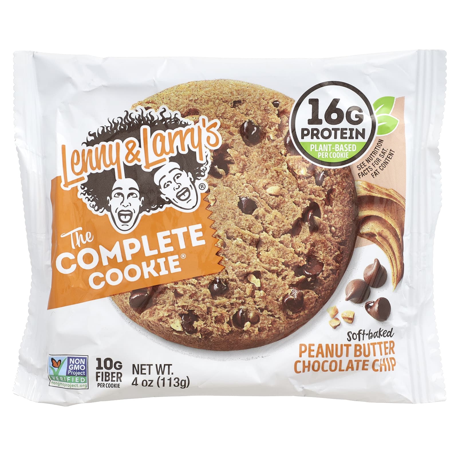 Арахисовая паста Lenny & Larry's The Complete Cookie® Chocolate Chip, оттенок 12 Cookies, 113 г — фото 3