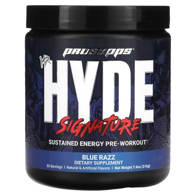 Предтренировочный комплекс ProSupps Mr. Hyde Signature Sustained Energy Blue Razz, 216 г