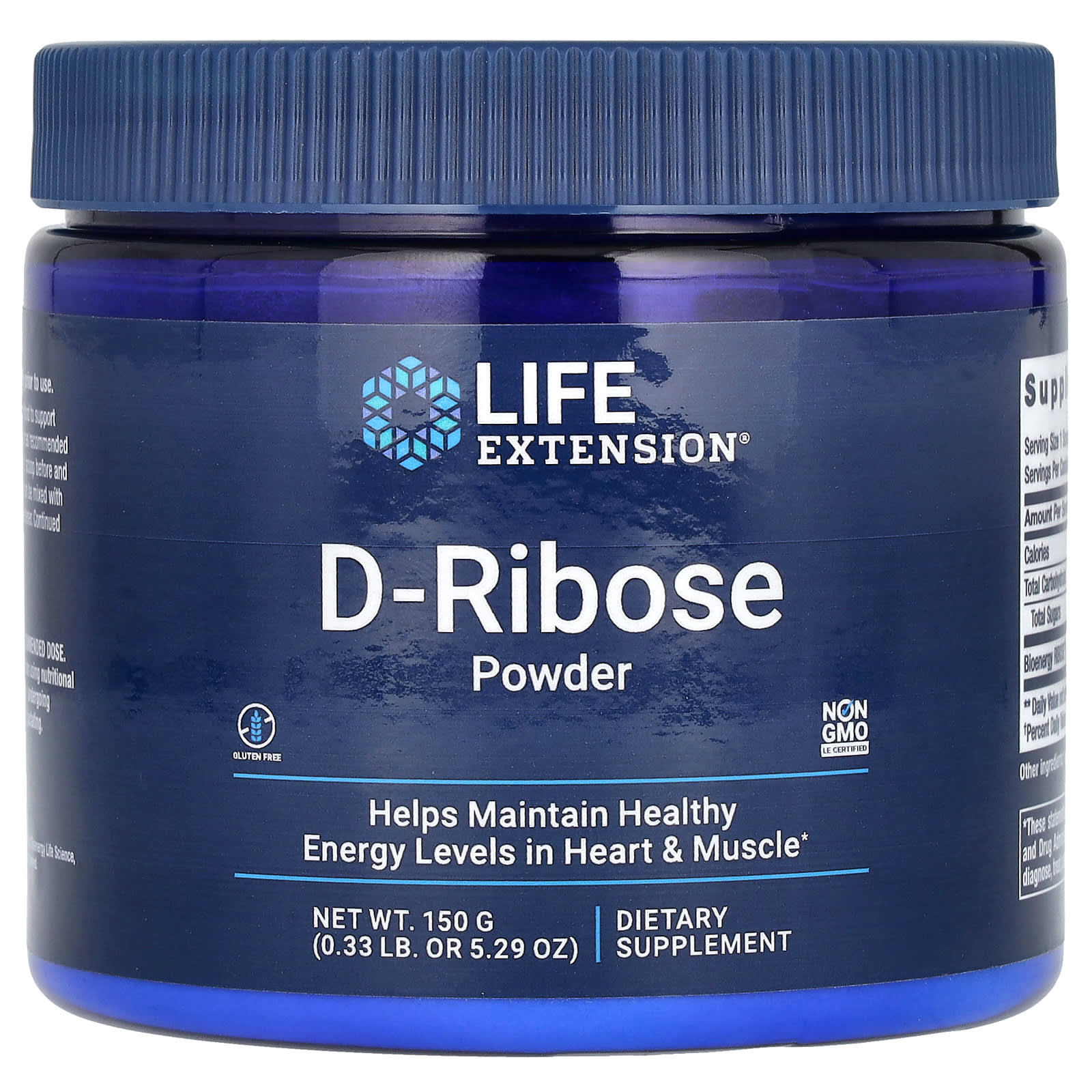 D-рибоза Life Extension D-Ribose Powder, 150 г, порошок