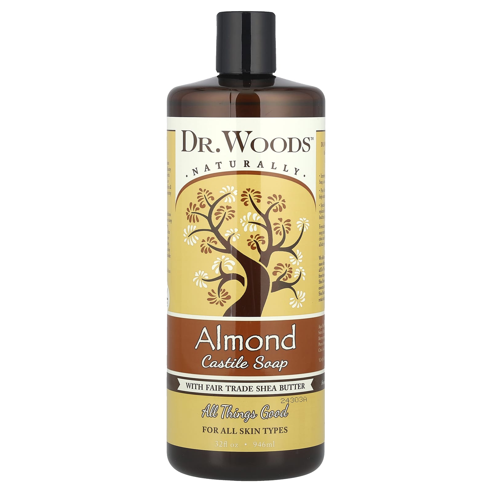 Мыло Кастильское Dr. Woods, 946 мл