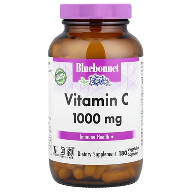 Витамин C Bluebonnet Nutrition, 1000 мг, 180 растительных капсул