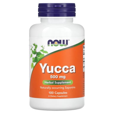 Юкка NOW Foods, 500 мг, 100 капсул