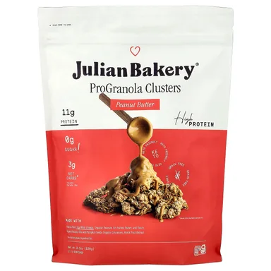 Фото товара: Арахисовая паста Julian Bakery ProGranola Clusters, 526 г