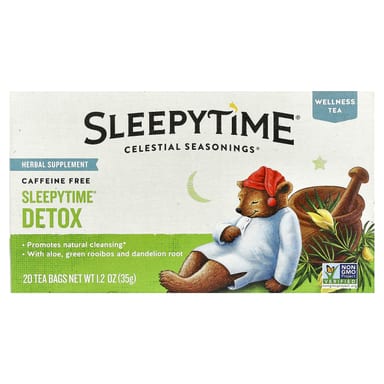 Чайные пакетики Celestial Seasonings Wellness Tea Sleepytime® Detox 20, без кофеина, 35 г