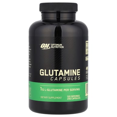 Глутамин Optimum Nutrition, 240 мягких капсул (0.5 г на капсулу)