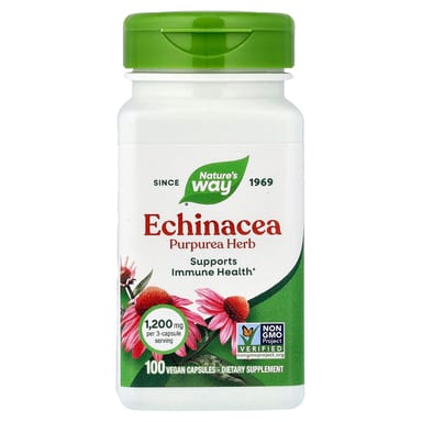 Эхинацея Nature's Way Purpurea Herb, 0.4 мг, 100 растительных капсул