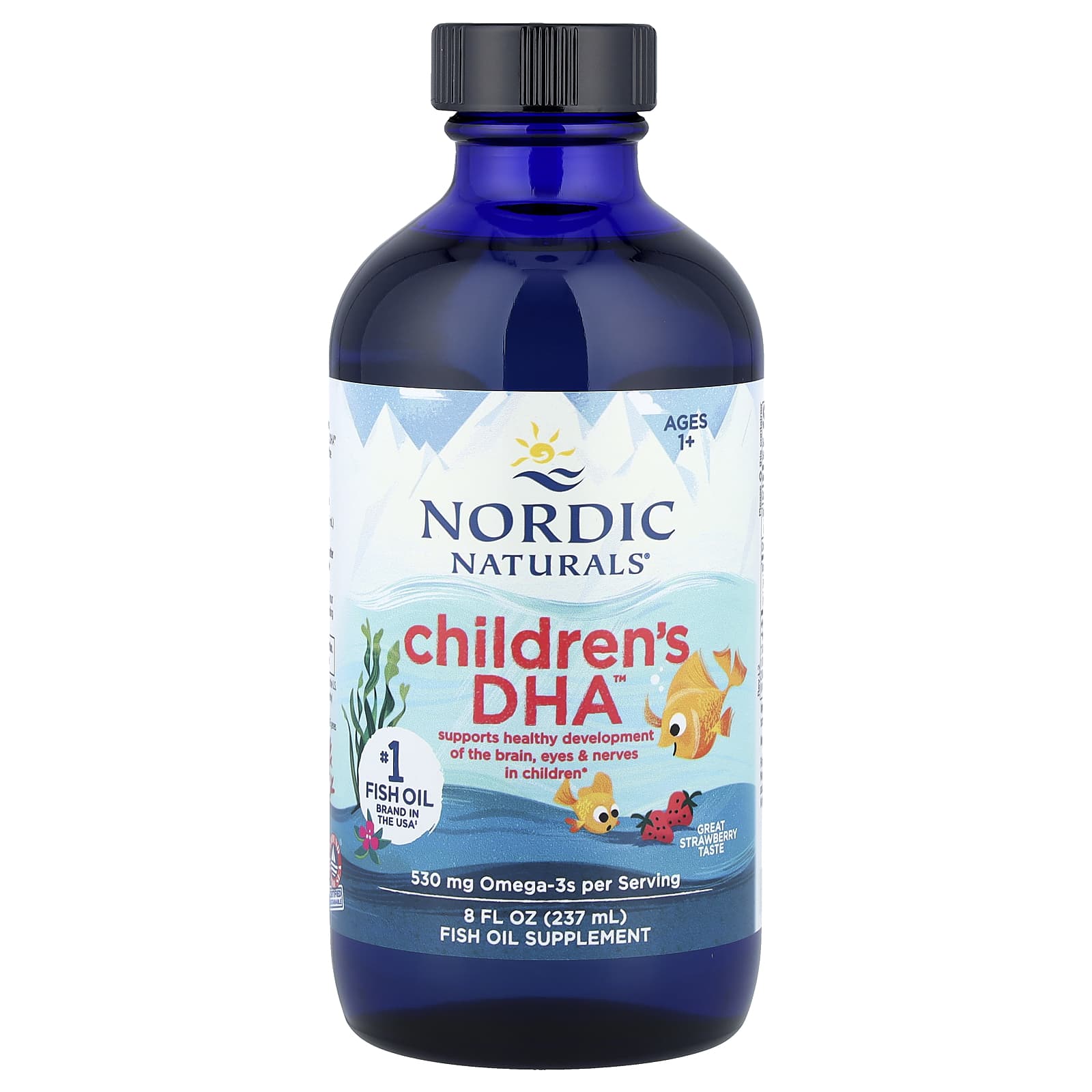 Детский Nordic Naturals DHA™ Great Strawberry, для детей от 1 лет, 237 мл