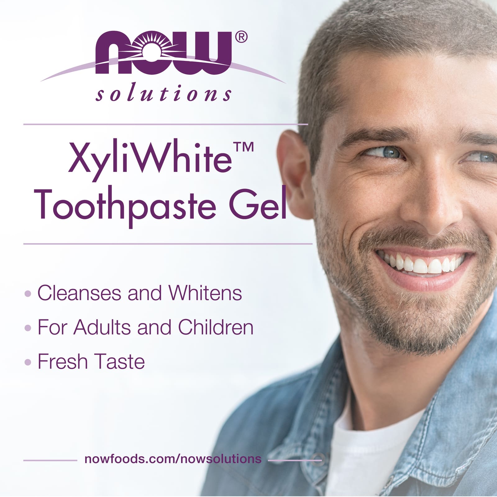 Зубная паста NOW Foods Solutions XyliWhite™ Gel, оттенок Refreshmint, 181 г, гель — фото 4
