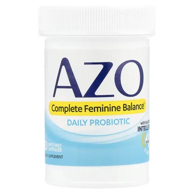 Фото товара: Пробиотик AZO Complete Feminine Balance Daily 5 Billion 30 Once Daily Capsules, капсулы
