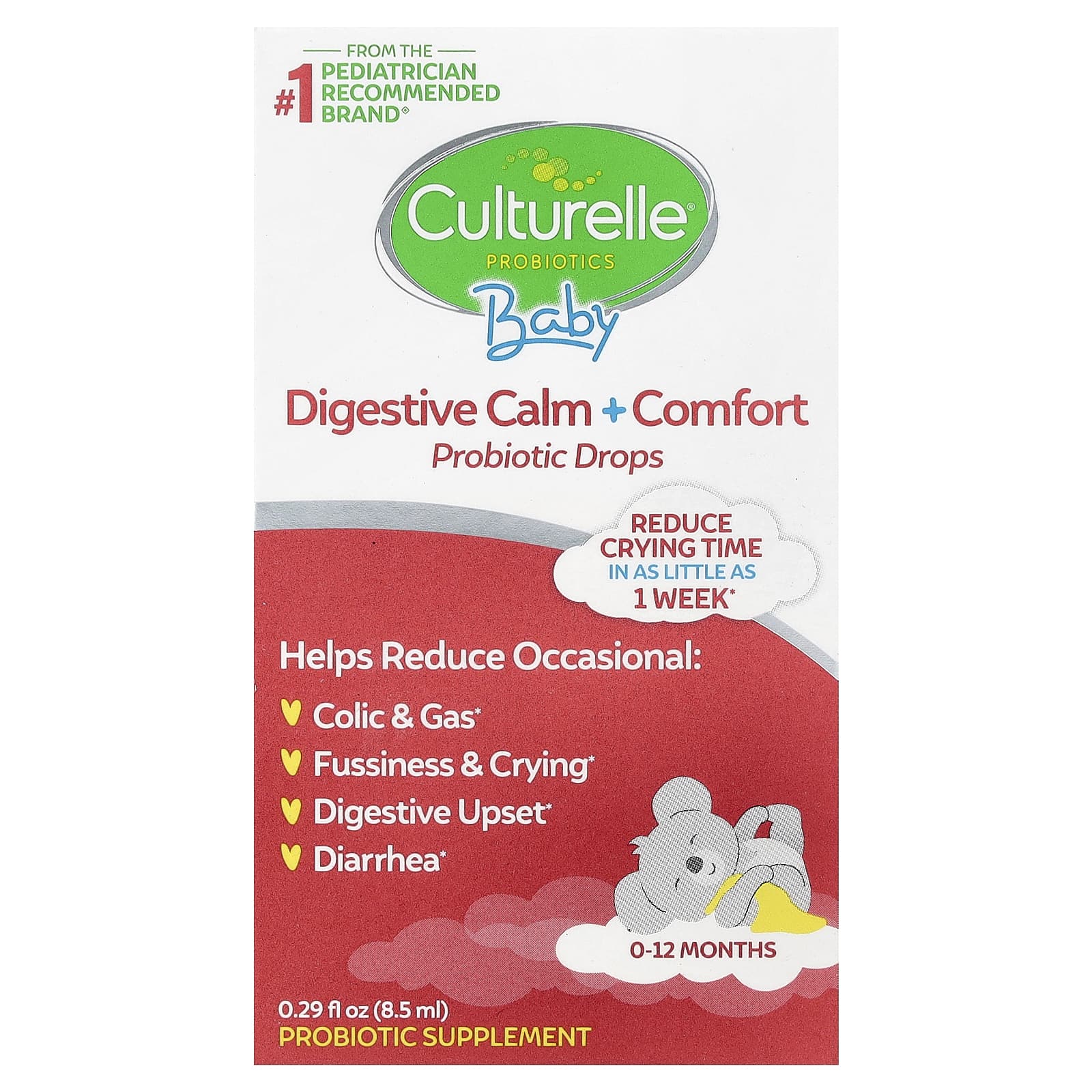 Пробиотик Culturelle Baby Digestive Calm Comfort Probiotic Drops, оттенок 0-12 Months, 8.5 мл, капли — фото 2