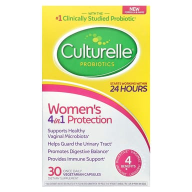 Пробиотик Culturelle Women's 4 in 1 Protection 30 Once Daily, растительные капсулы