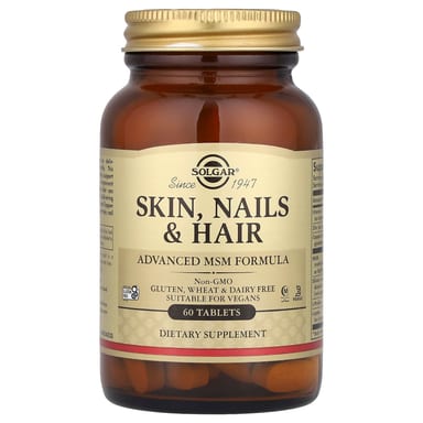 Комплекс Solgar Skin Nails & Hair Advanced MSM, 60 таблеток