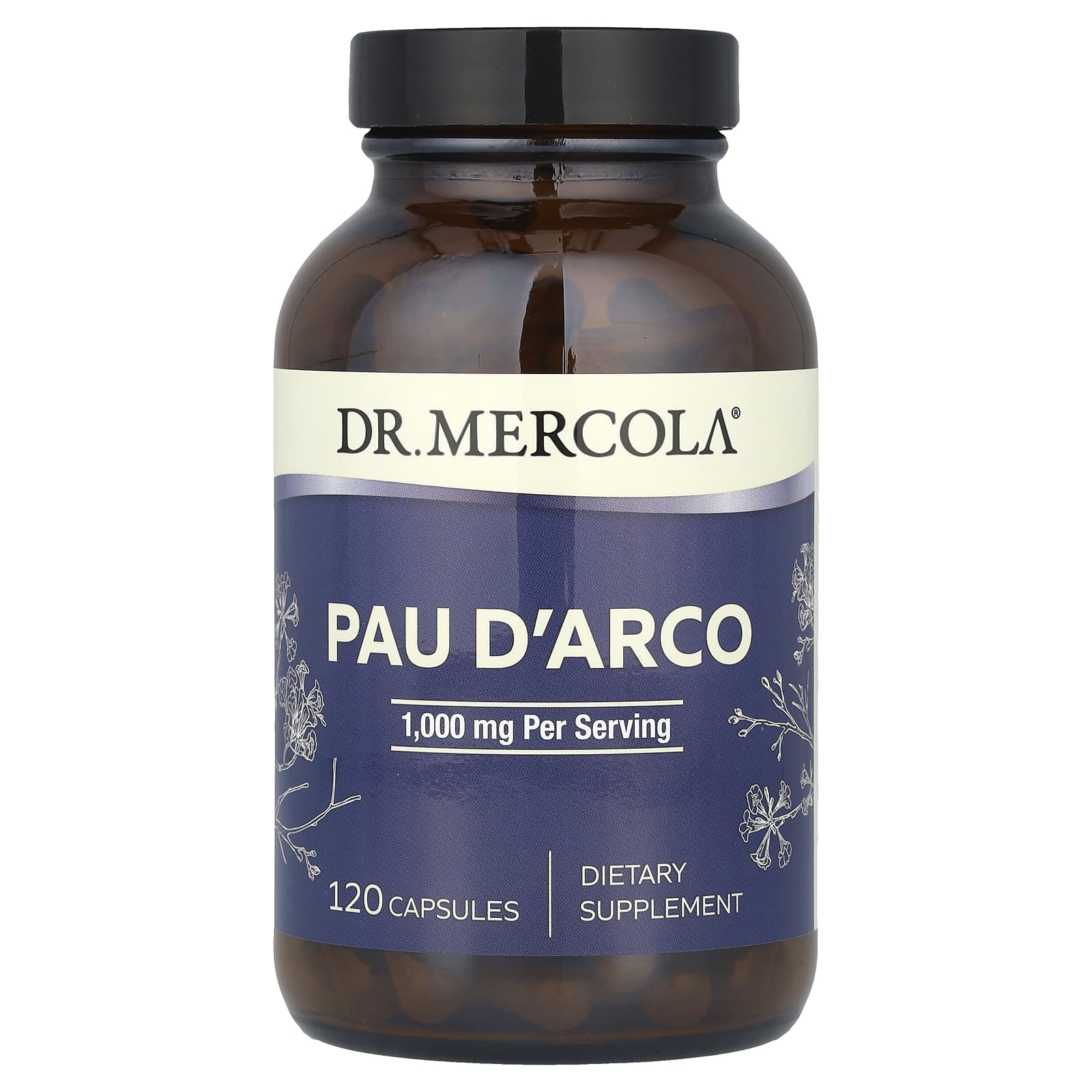 Пау д’арко Dr. Mercola, 500 мг, 120 капсул