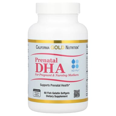 DHA для беременных California Gold Nutrition Omega-3 Fatty Acids DHA and EPA plus Choline for Pregnant and Nursing Mothers, мягкие капсулы
