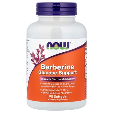 Берберин NOW Foods Glucose Support, 90 мягких капсул