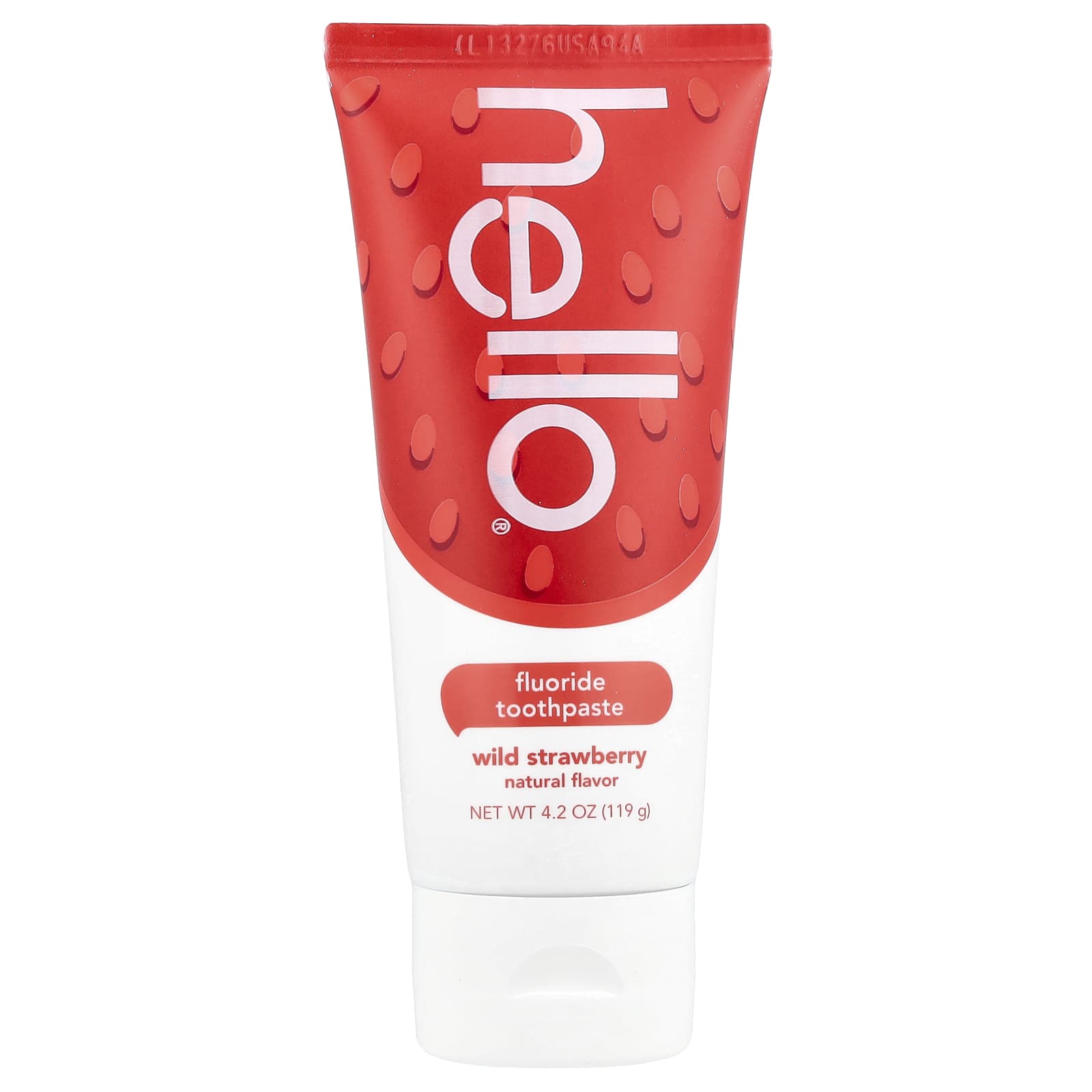 Детская зубная паста Hello Fluoride Wild Strawberry, для детей от 2 лет, 119 г