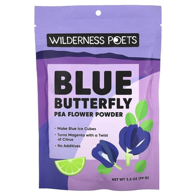 Порошок Wilderness Poets Blue Butterfly Pea Flower, 99 г